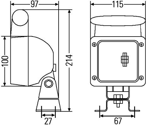 HELLA Arbeitsscheinwerfer (1GA 007 506-021)