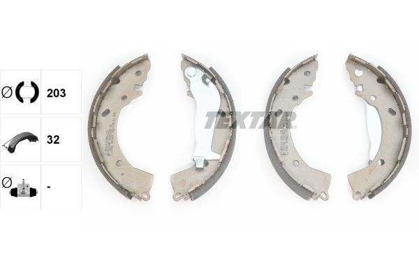TEXTAR Bremsbackensatz (91072600)