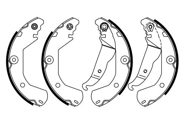 BOSCH Bremsbackensatz (0 986 487 924)