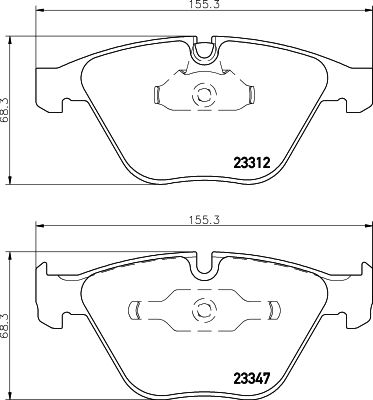 HELLA Bremsbelagsatz, Scheibenbremse (8DB 355 009-271)
