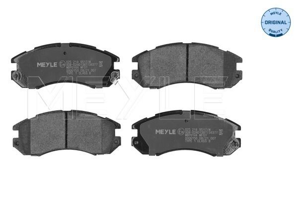 MEYLE Bremsbelagsatz, Scheibenbremse (025 214 9517/W)