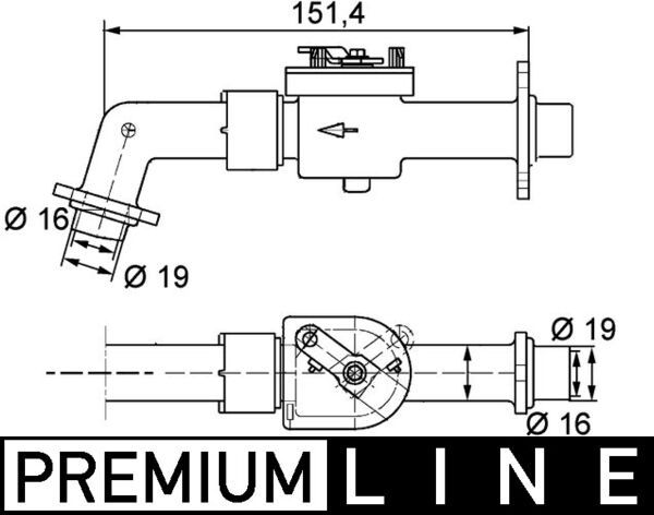 MAHLE Kühlmittelregelventil (CV 6 000P)