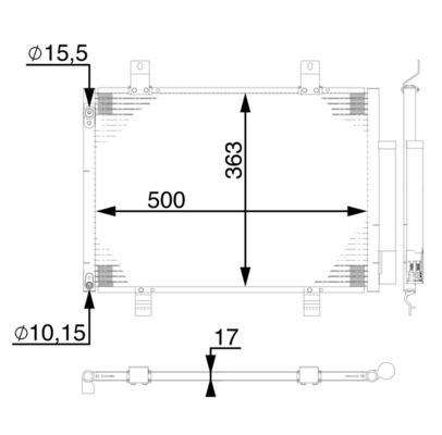 MAHLE Kondensator, Klimaanlage (AC 772 000P)