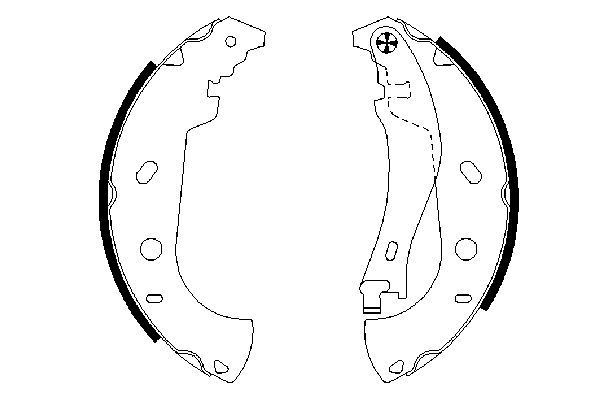BOSCH Bremsbackensatz (0 986 487 559) BOSCH Bremsbackensatz (0 986 487 559)