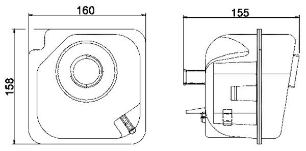 MAHLE Ausgleichsbehälter, Kühlmittel (CRT 28 000S)