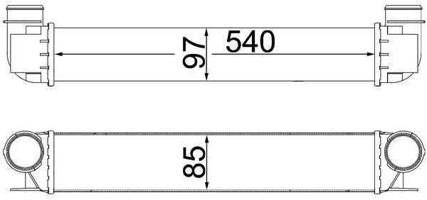 MAHLE Ladeluftkühler (CI 338 000S)