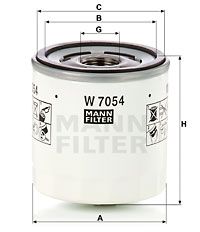 MANN-FILTER Ölfilter (W 7054) Thumbnail