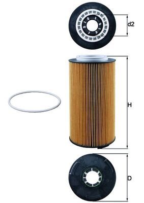 KNECHT Ölfilter (OX 1097D)