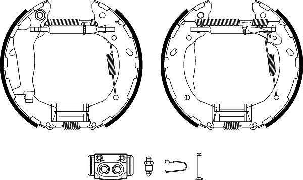 HELLA Bremsbackensatz (8DB 355 022-551)