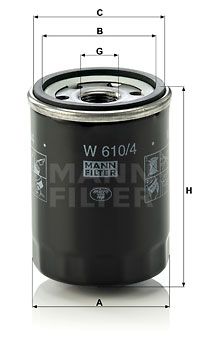 MANN-FILTER Ölfilter (W 610/4)