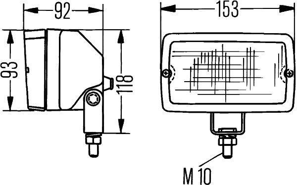 HELLA Arbeitsscheinwerfer (1GA 005 060-001)
