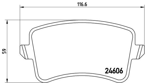 BREMBO Bremsbelagsatz, Scheibenbremse (P 85 099X)