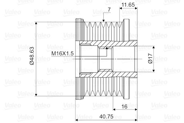VALEO Generatorfreilauf (588027)