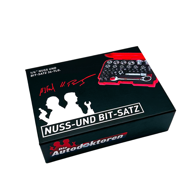 1/4” NUSS UND BIT-SATZ 36-TLG.