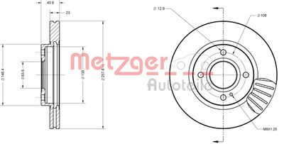 METZGER Bremsscheibe (6110074)