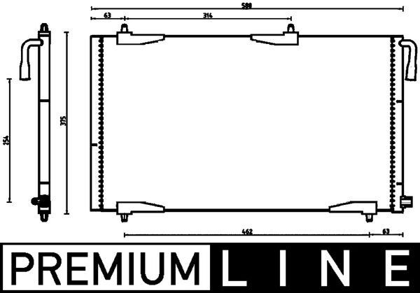 MAHLE Kondensator, Klimaanlage (AC 501 000P)