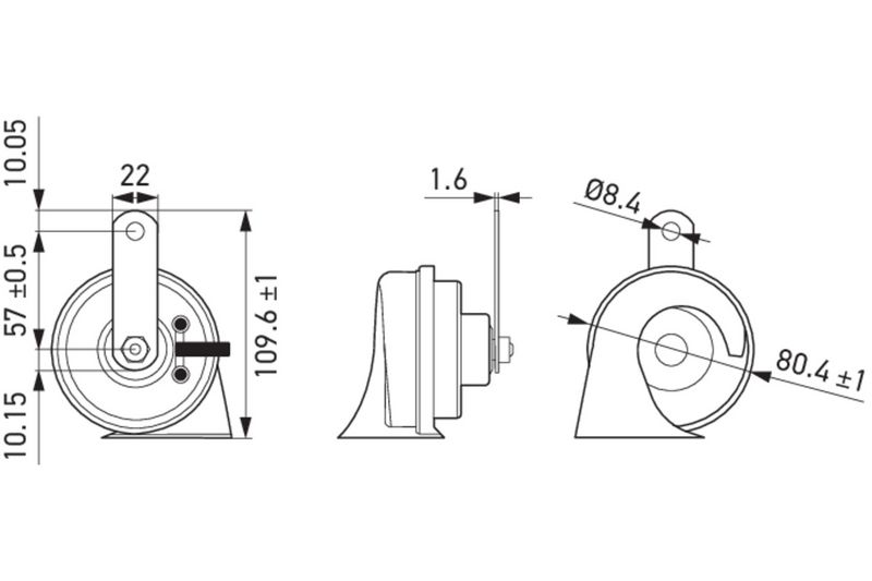 HELLA Horn (3FH 012 010-161) HELLA Horn (3FH 012 010-161)