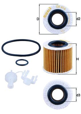 KNECHT Ölfilter (OX 416D2)