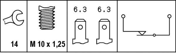 HELLA Bremslichtschalter (6DF 007 364-001)