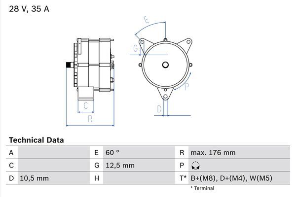 BOSCH Generator (0 986 037 440)