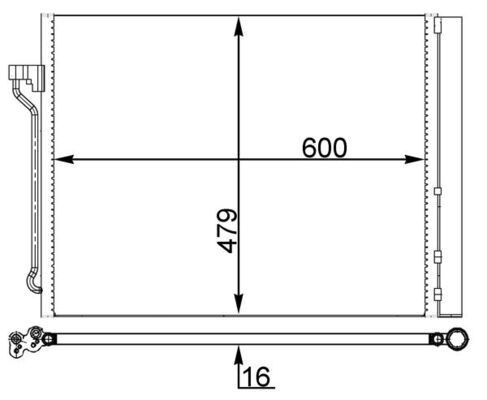 MAHLE Kondensator, Klimaanlage (AC 463 000S)