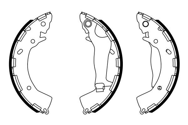 BOSCH Bremsbackensatz (0 986 487 954)