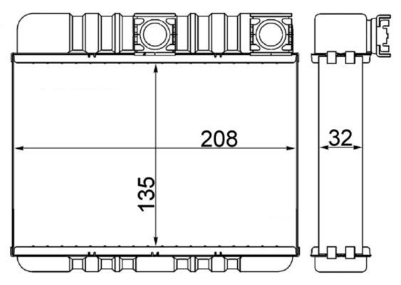 MAHLE Wärmetauscher, Innenraumheizung (AH 73 000S) Thumbnail