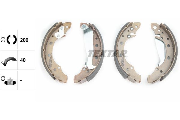 TEXTAR Bremsbackensatz (91044700)