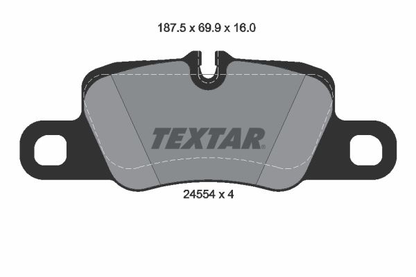 TEXTAR Bremsbelagsatz, Scheibenbremse (2455402)