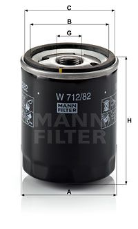 MANN-FILTER Ölfilter (W 712/82)