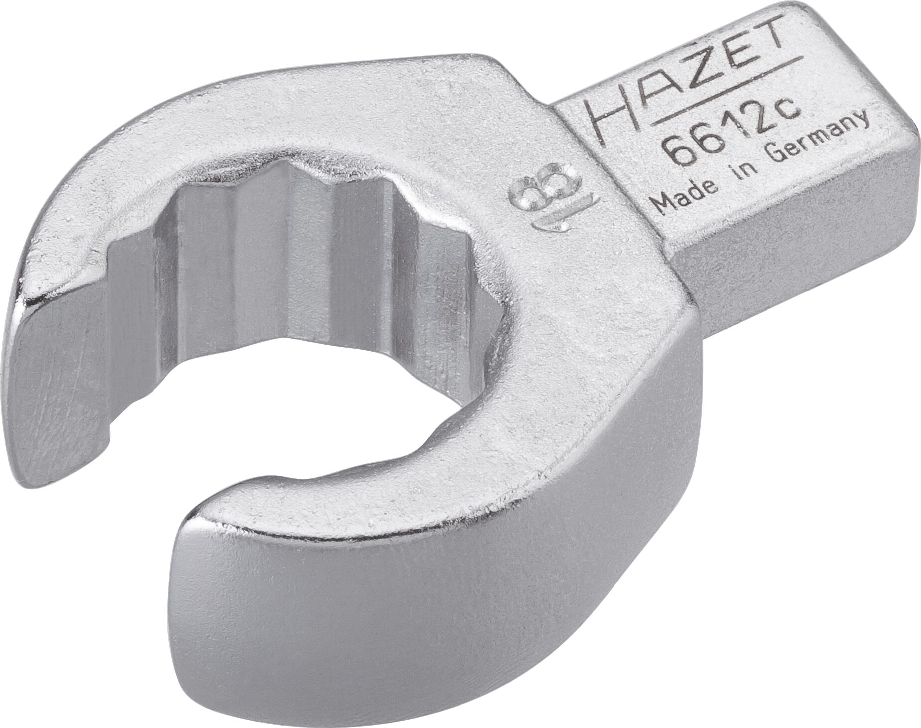 HAZET Einsteck-Ringschlüssel ∙ offen 6612C-18 ∙ Einsteck-Vierkant 9 x 12 mm ∙ Außen-Doppel-Sechskant Profil ∙ 18 mm HAZET Einsteck-Ringschlüssel ∙ offen 6612C-18 ∙ Einsteck-Vierkant 9 x 12 mm ∙ Außen-Doppel-Sechskant Profil ∙ 18 mm