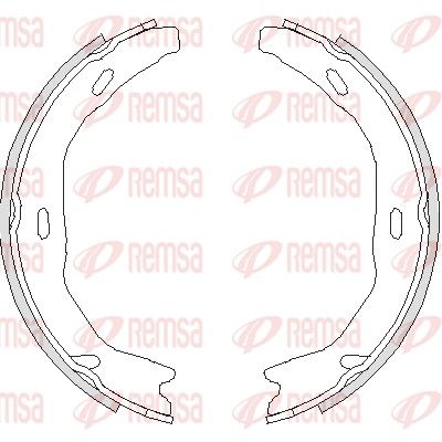 REMSA Bremsbacke, Feststellbremse (4751.00)