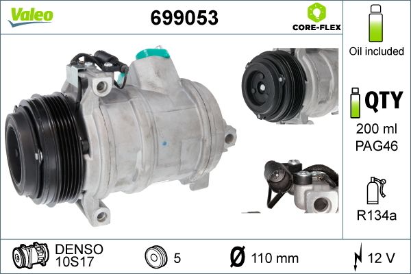 VALEO Kompressor, Klimaanlage (699053)