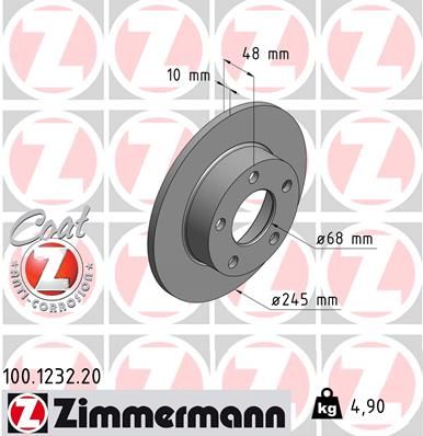 ZIMMERMANN Bremsscheibe (100.1232.20)