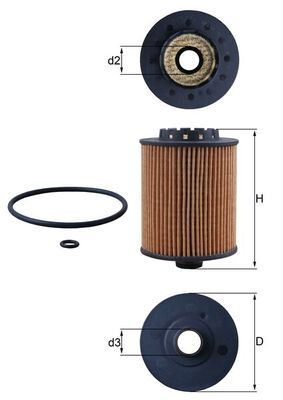KNECHT Ölfilter (OX 1075D)