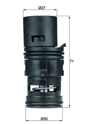 MAHLE Thermostat, Ölkühlung (TO 7 80)