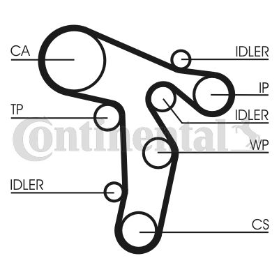 CONTINENTAL CTAM Zahnriemen (CT1134)