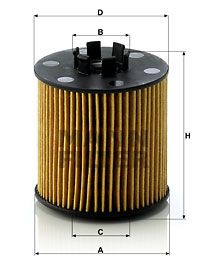MANN-FILTER Ölfilter (HU 712/6 x)
