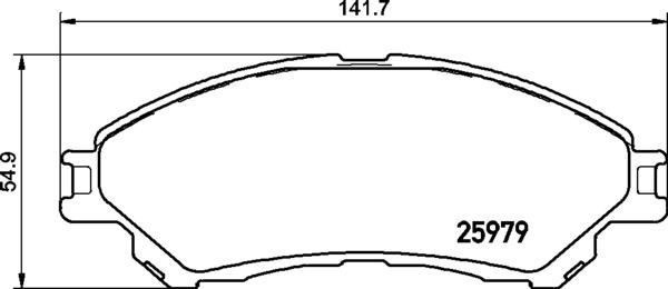 BREMBO Bremsbelagsatz, Scheibenbremse (P 79 032)