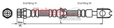 METZGER Bremsschlauch (4116204)