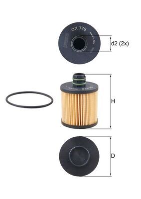 KNECHT Ölfilter (OX 779D)