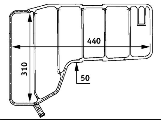 MAHLE Ausgleichsbehälter, Kühlmittel (CRT 38 000S)