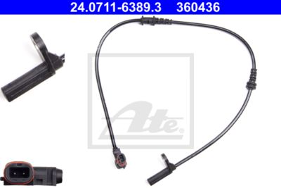 ATE Sensor, Raddrehzahl (24.0711-6389.3)