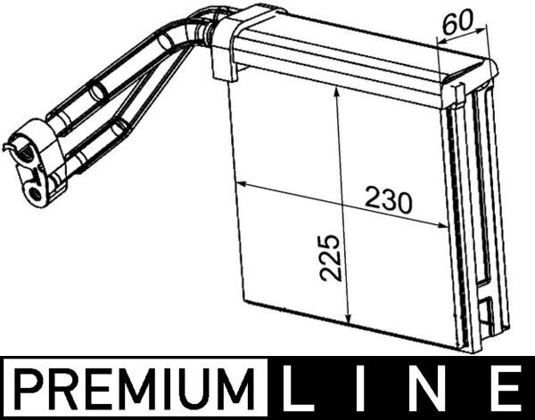 MAHLE Verdampfer, Klimaanlage (AE 95 000P)