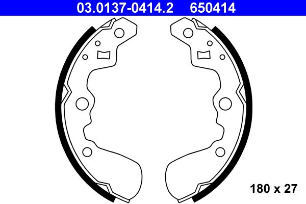 ATE Bremsbackensatz (03.0137-0414.2)