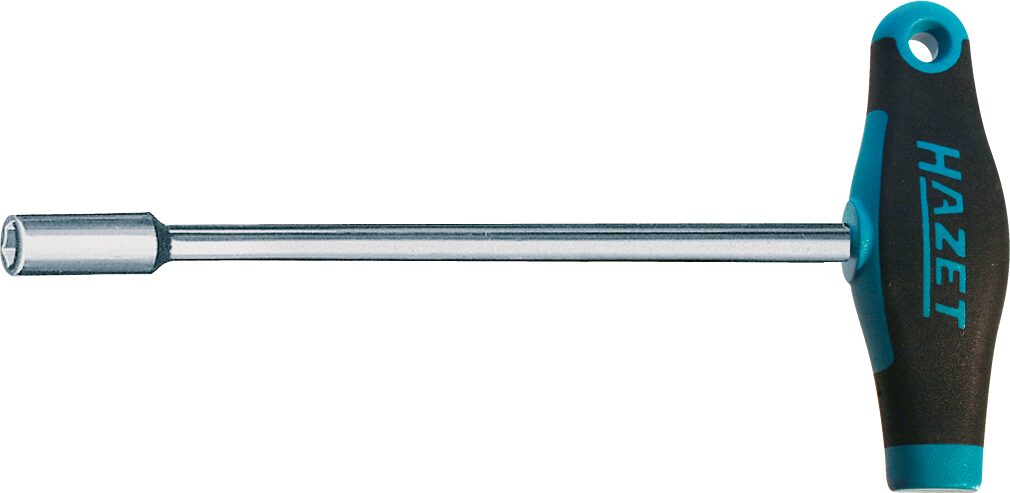 HAZET Steckschlüssel ∙ mit T-Griff 428-6 ∙ Außen-Sechskant Profil ∙ 6 mm