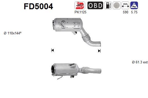 AS Ruß-/Partikelfilter, Abgasanlage (FD5004)