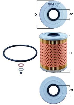 KNECHT Ölfilter (OX 187D)