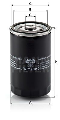 MANN-FILTER Ölfilter (W 719/12)