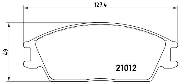BREMBO Bremsbelagsatz, Scheibenbremse (P 30 001)